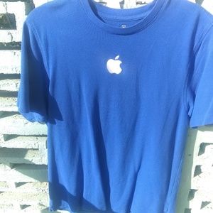 Apple employee blue knit size m embroidered Mac
